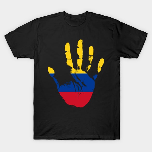 Colombia Flag. Cool Colombian Roots. T-Shirt by Jakavonis